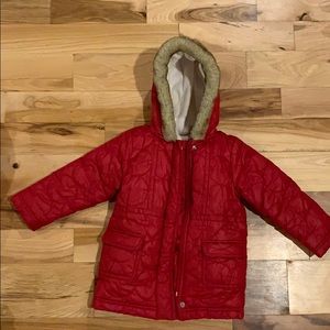 Old Navy Kids Fleece Lined Coat, Size 3T, EEUC